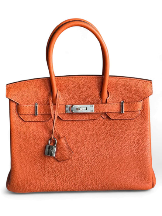 Hermes Birkin Retourne 30 Orange Togo PHW