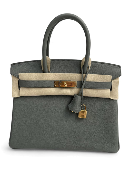 Hermes Birkin Retourne 30 Vert Amande Togo GHW