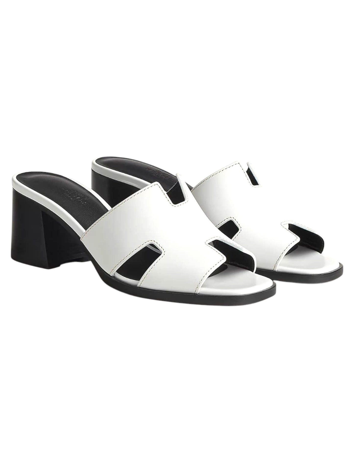 Hermes Heels Women Helia White