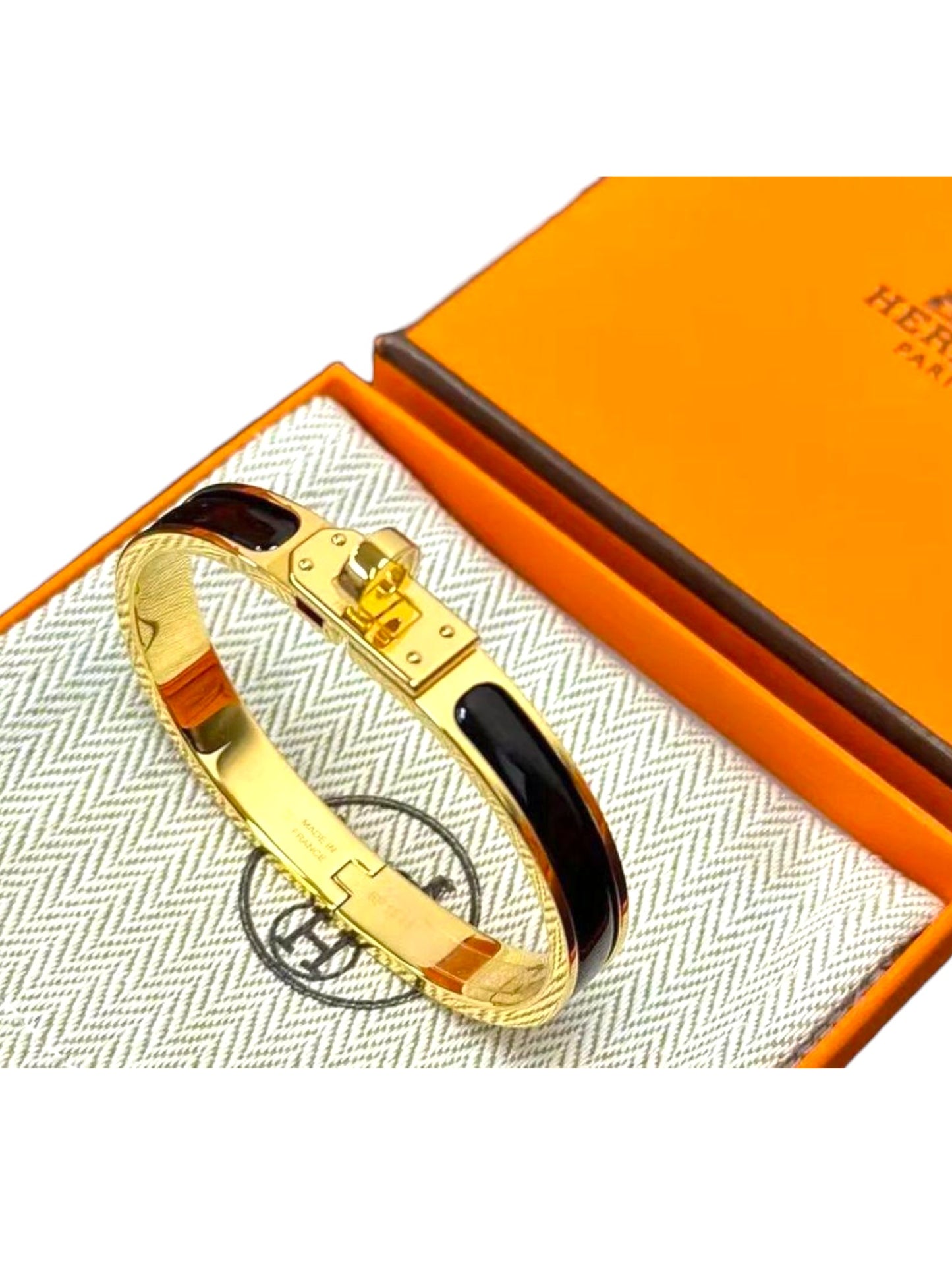 Hermes Bracelet Clic Kelly Black GHW