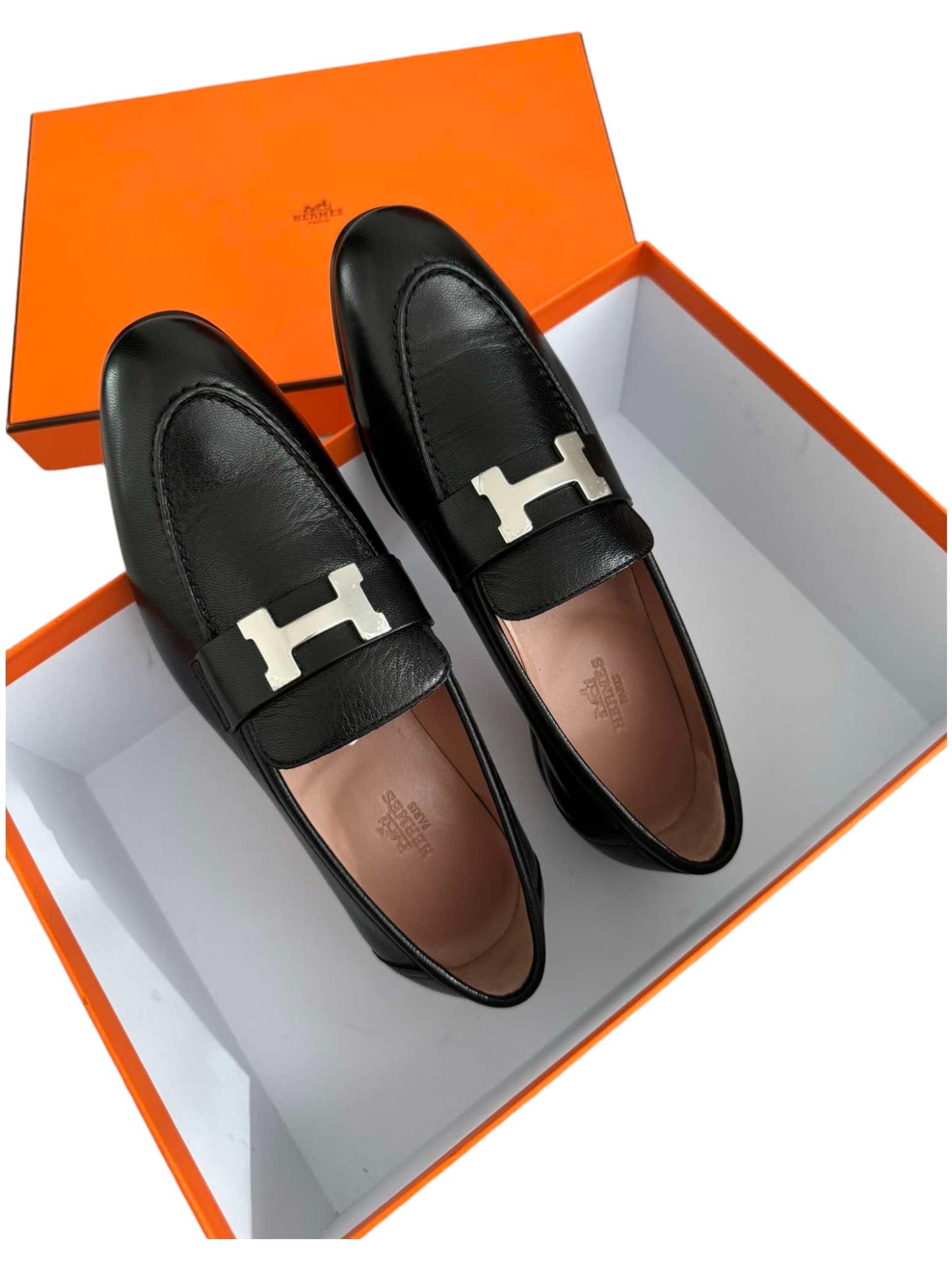 Hermes Loafer Women Noir PHW