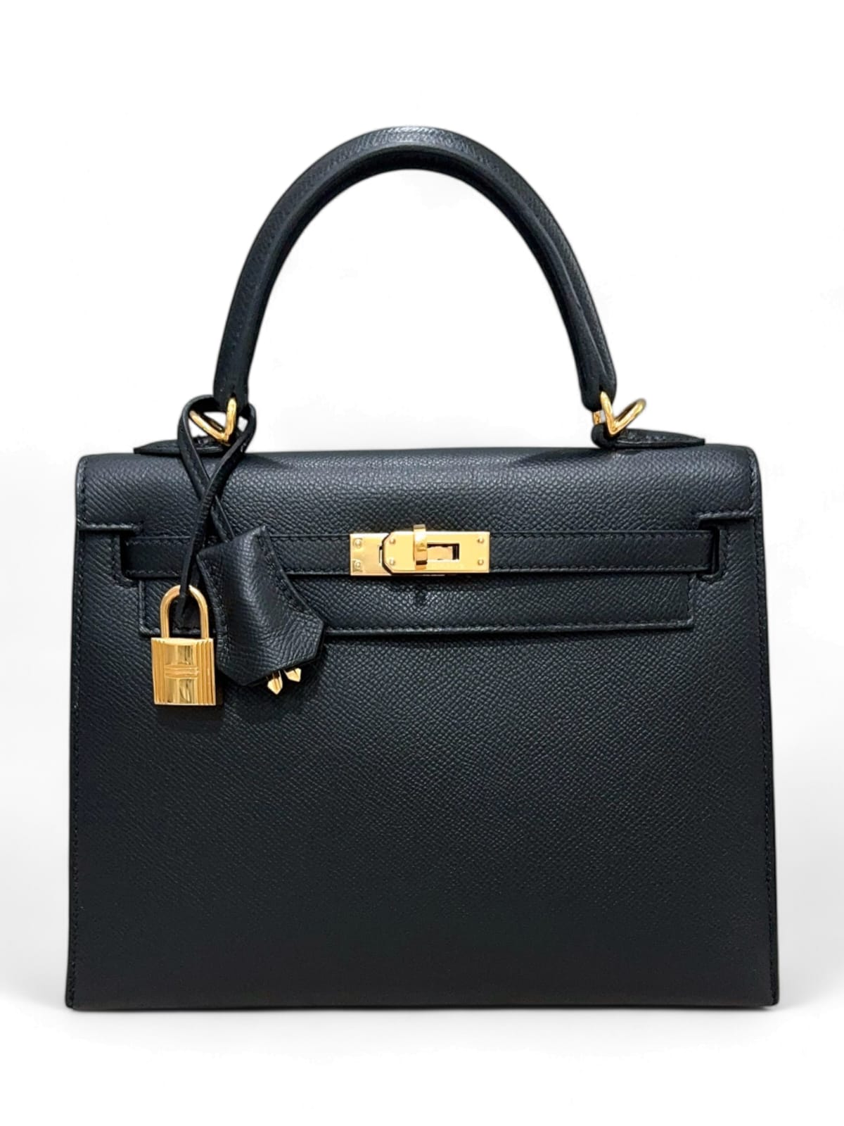 Hermes Kelly Sellier 25 Noir Epsom GHW