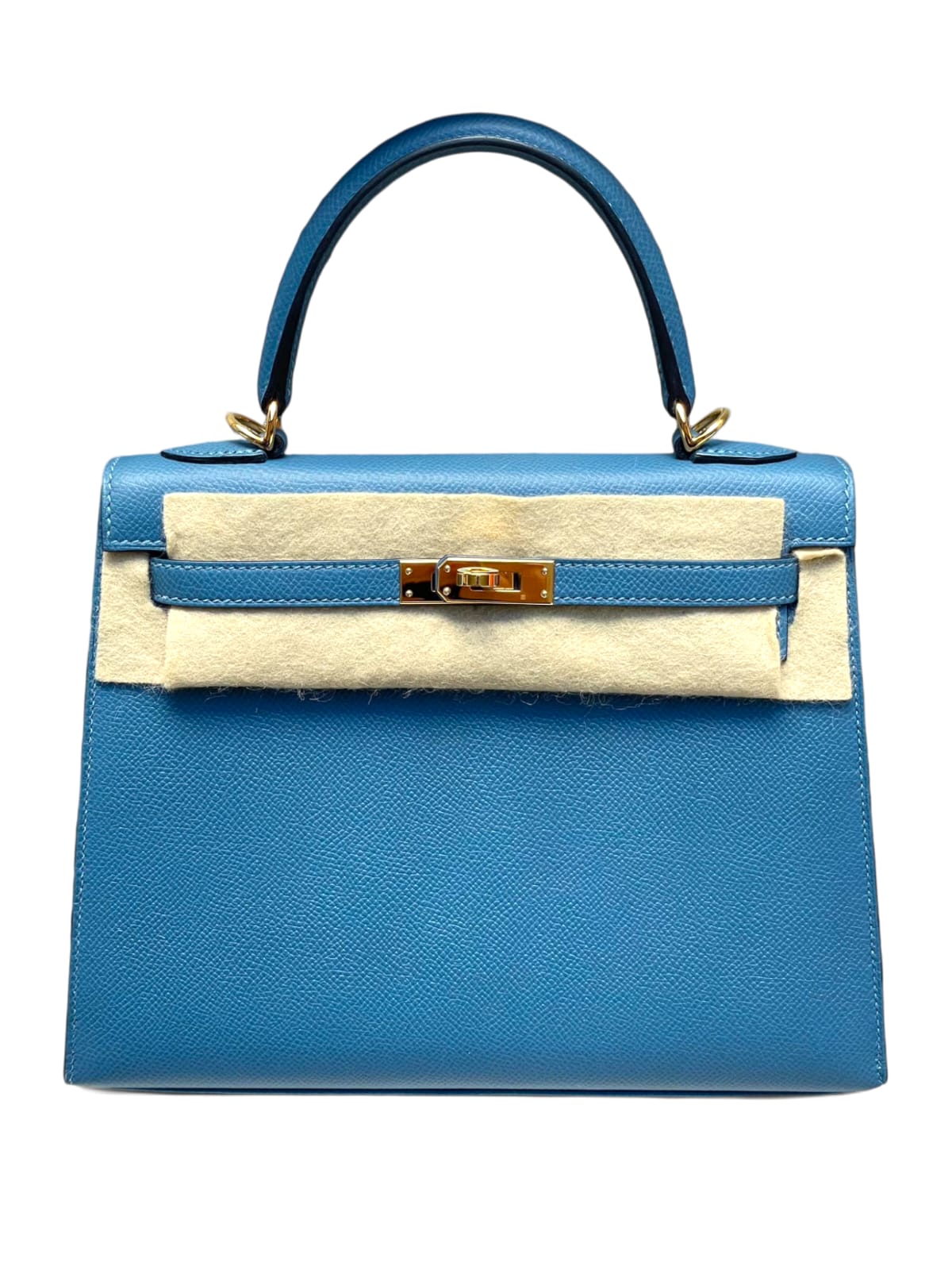 Hermes Kelly Sellier 25 Blue Epsom GHW