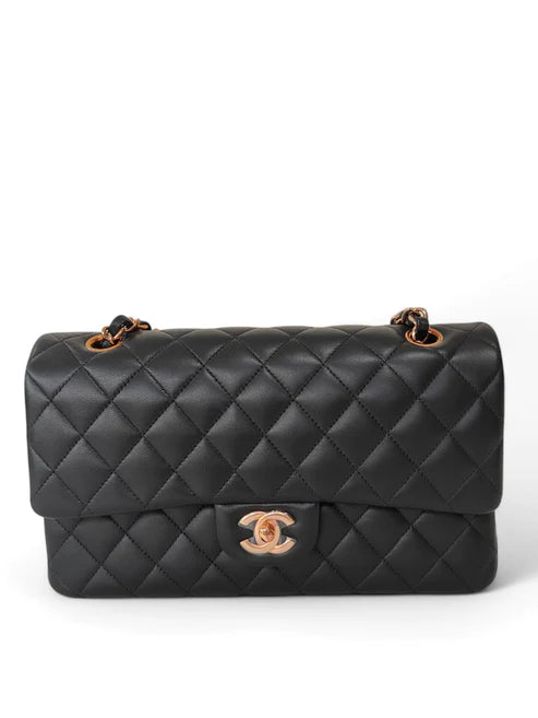 Chanel Classic Medium Black Lambskin RGHW