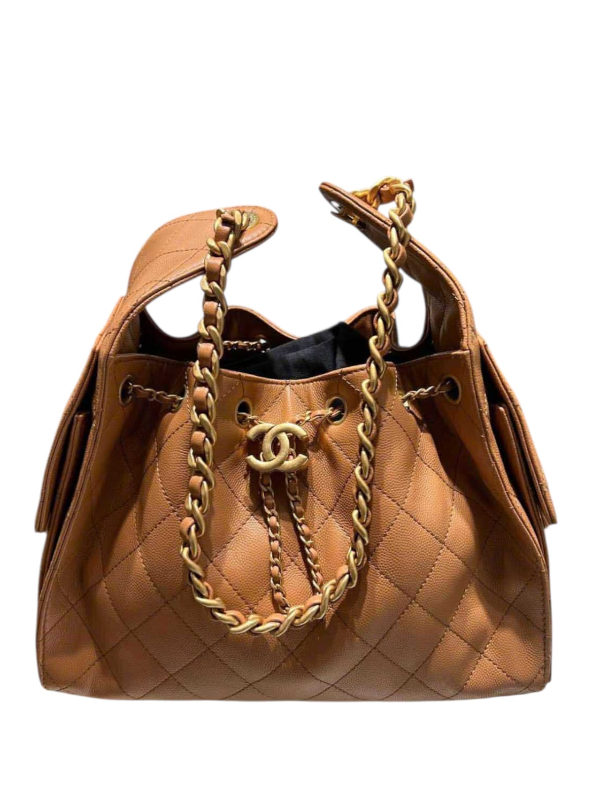 Chanel Hobo Small Caramel Caviar AGHW