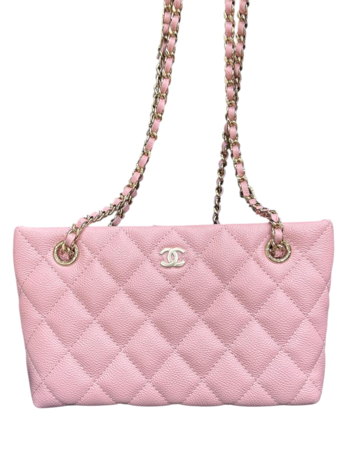 Chanel Mini Tote Pink Caviar LGHW 25B