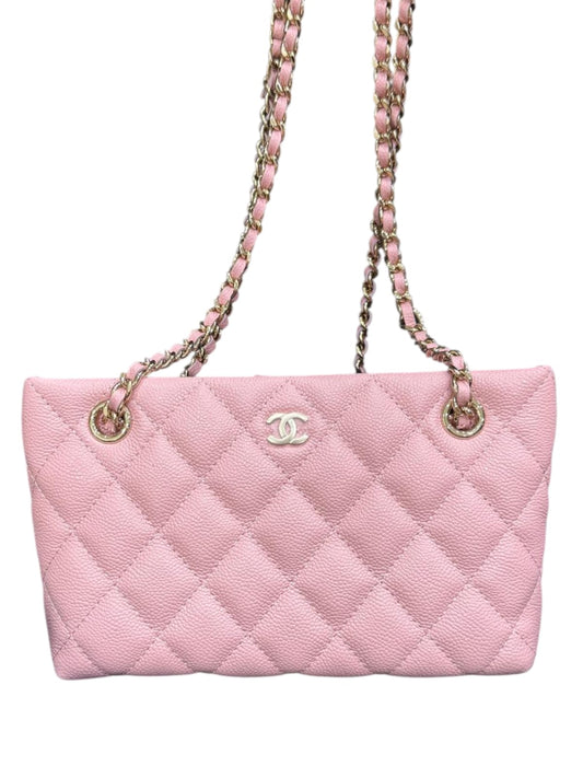 Chanel Mini Tote Pink Caviar LGHW 25B