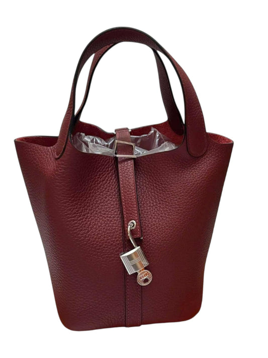 Hermes Picotin 18 Rouge H Clemence PHW