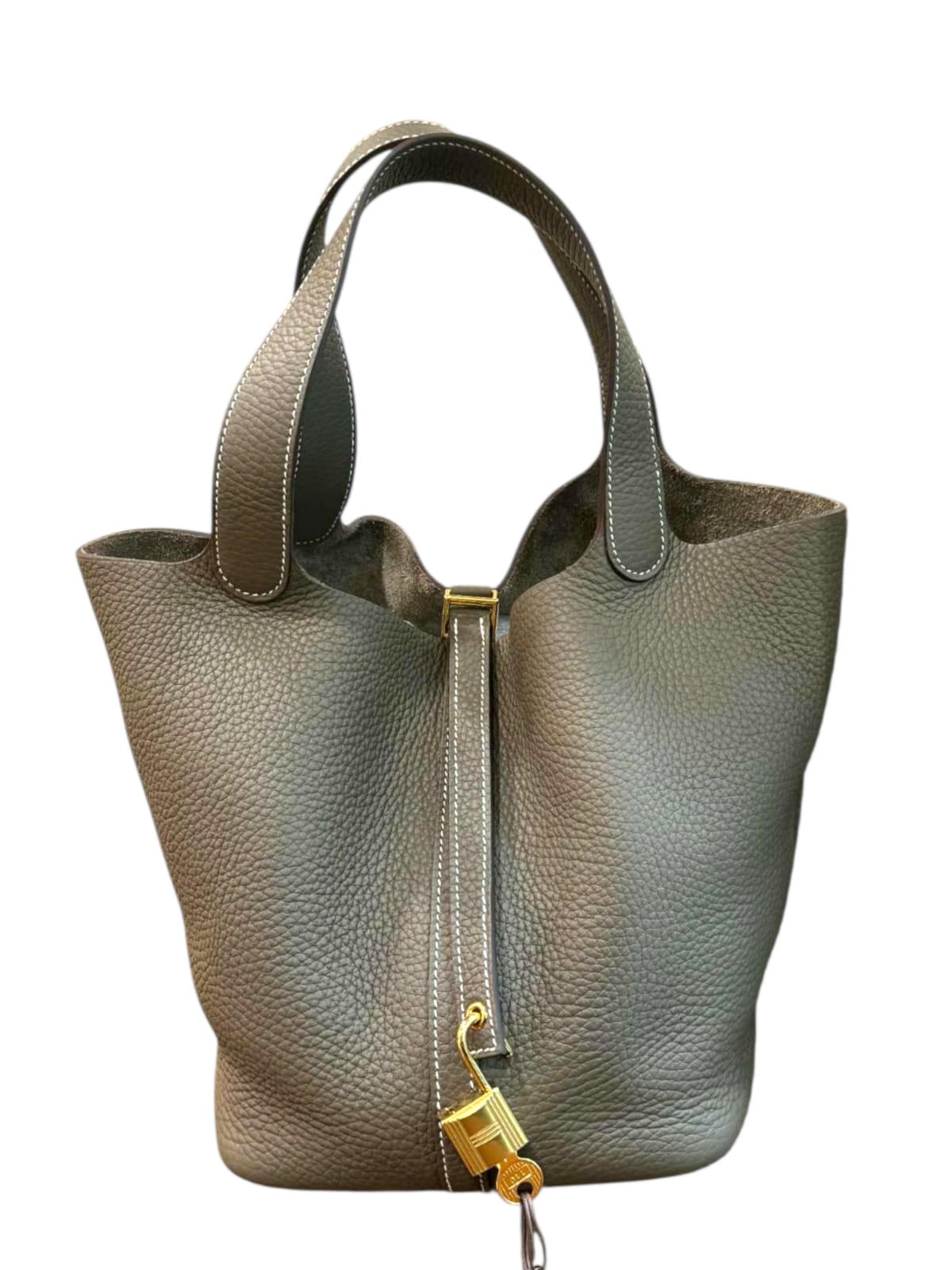 Hermes Picotin 22 Etoupe Clemence GHW