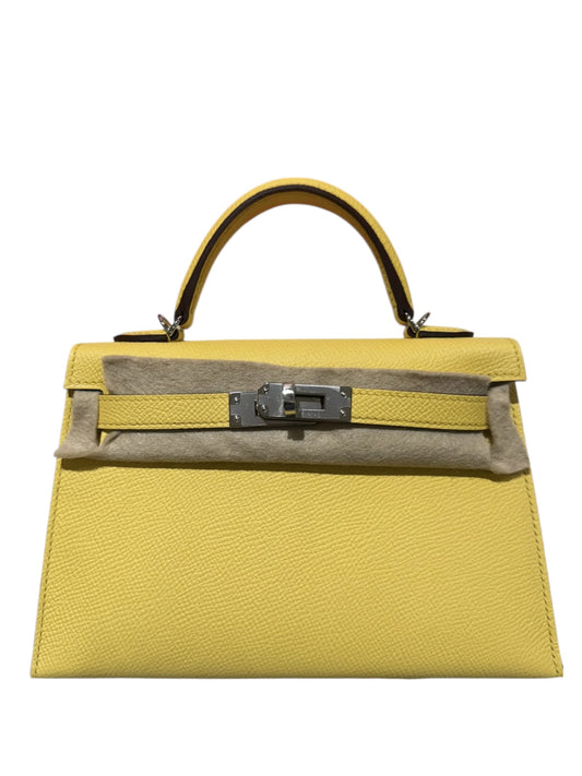Hermes Kelly Sellier 20 Jaune Mango Epsom PHW