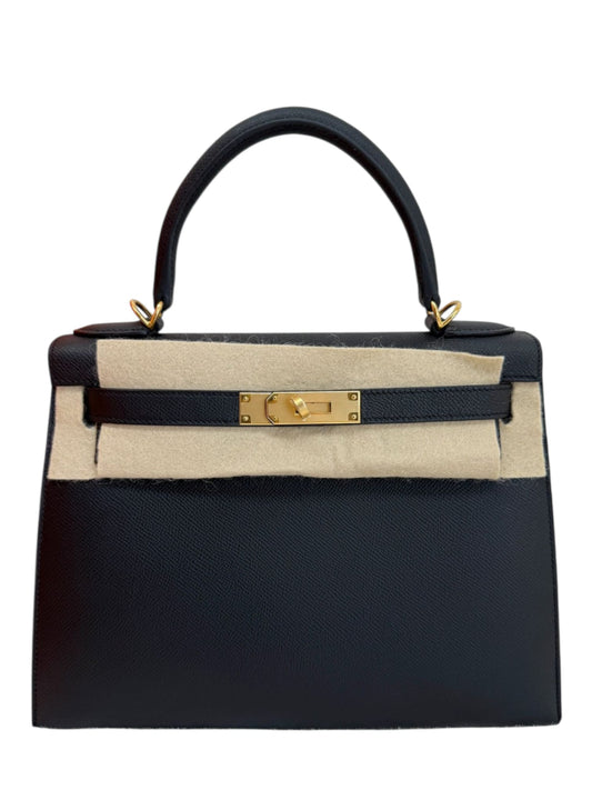 Hermes Kelly Sellier 28 Noir Epsom GHW