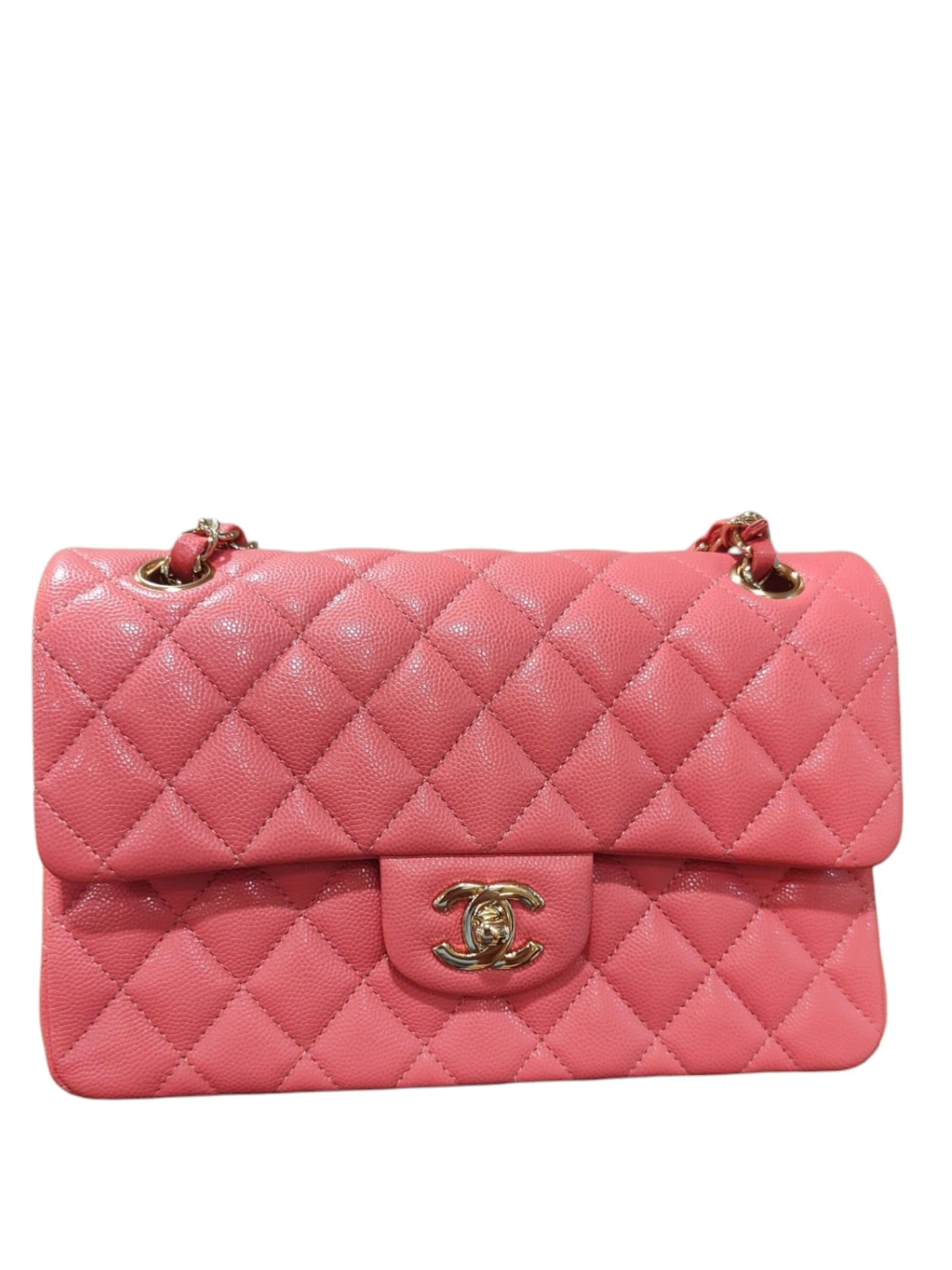 Chanel Classic Small Dark Pink Caviar LGHW