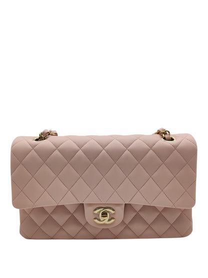 Chanel Classic Medium Light Pink Lambskin LGHW