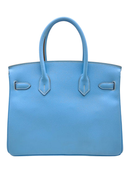 Hermes Birkin Retourne 30 Celeste Epsom PHW