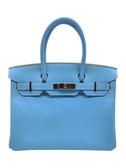 Hermes Birkin Retourne 30 Celeste Epsom PHW