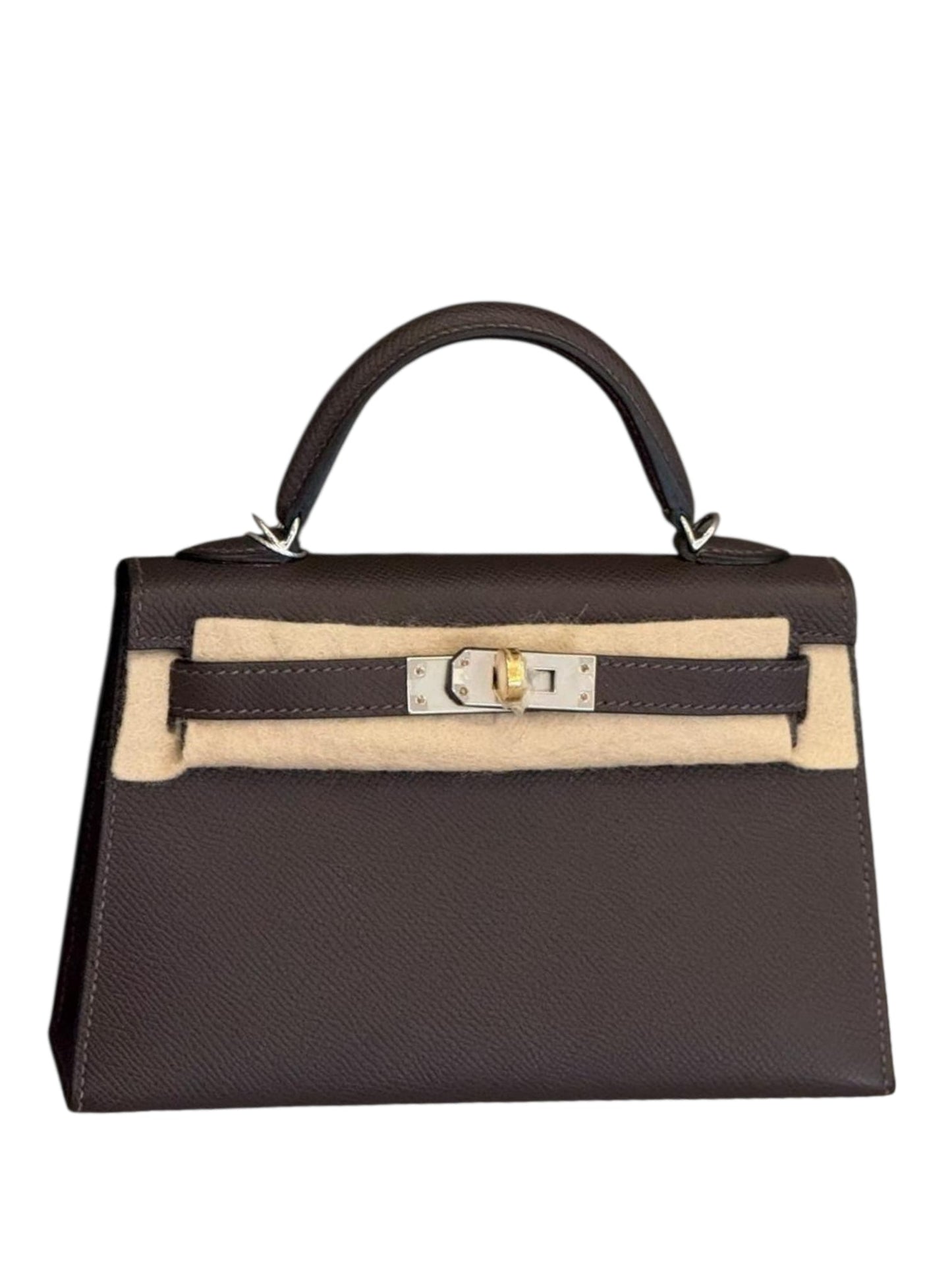 Hermes Kelly Sellier 20 Ebene Epsom Electrum Hardware PHW & GHW