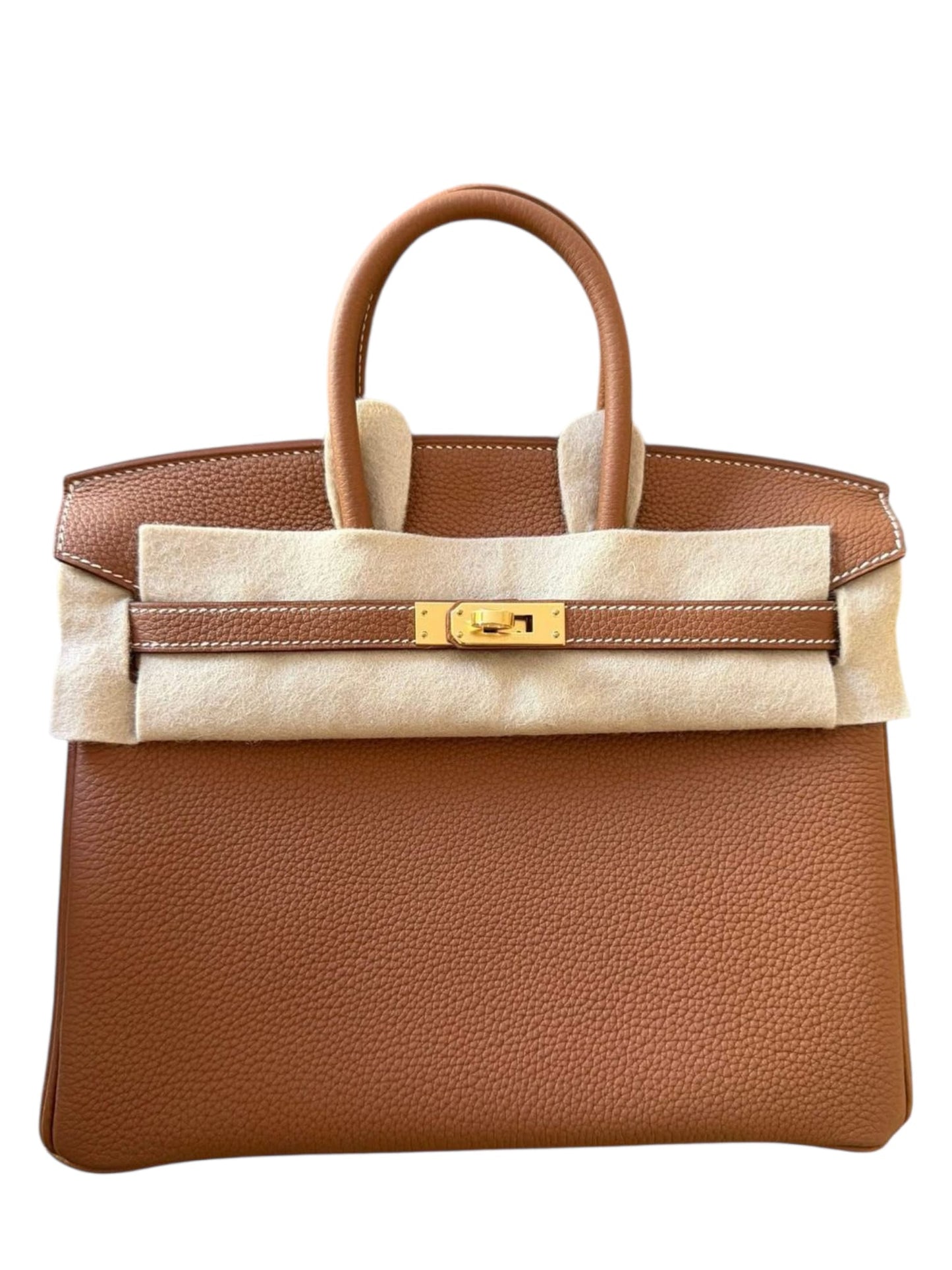 Hermes Birkin Retourne 25 Gold Togo GHW