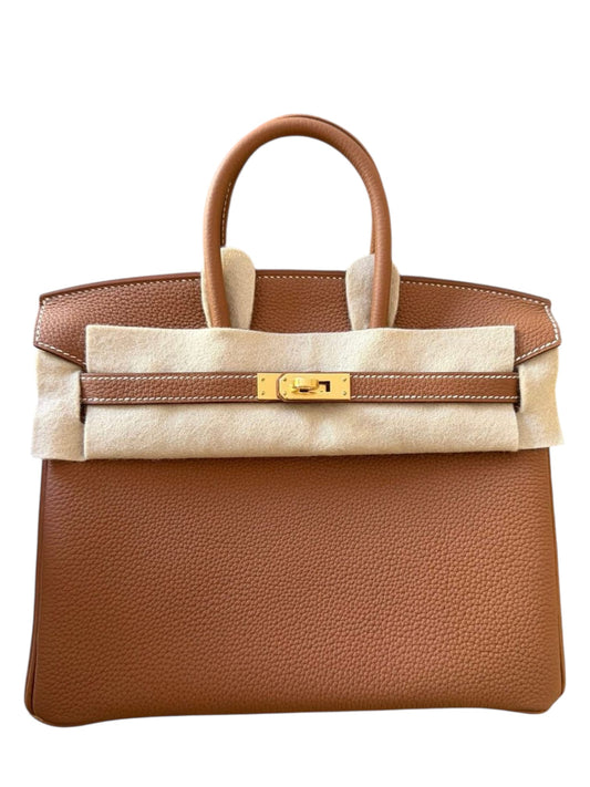 Hermes Birkin Retourne 25 Gold Togo GHW