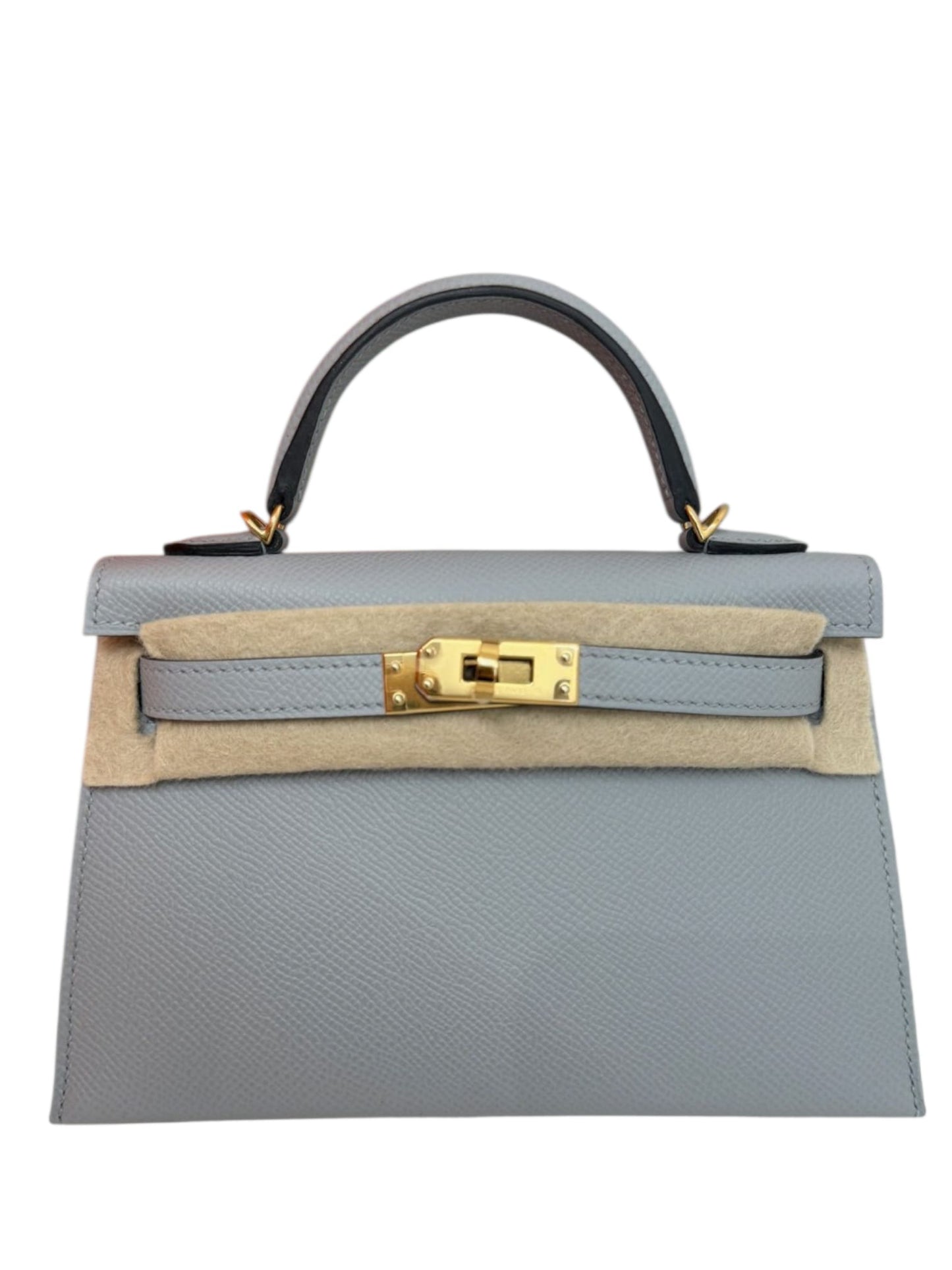 Hermes Kelly Sellier 20 Blue Glacier GHW