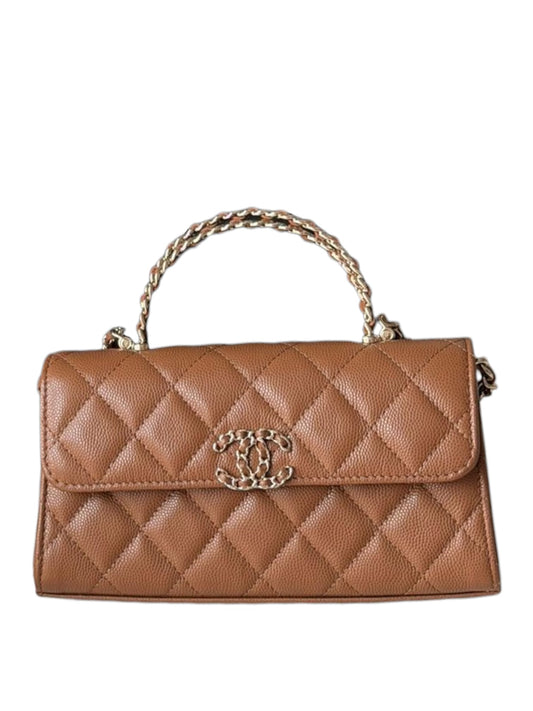 Chanel Kelly Brown Caviar LGHW