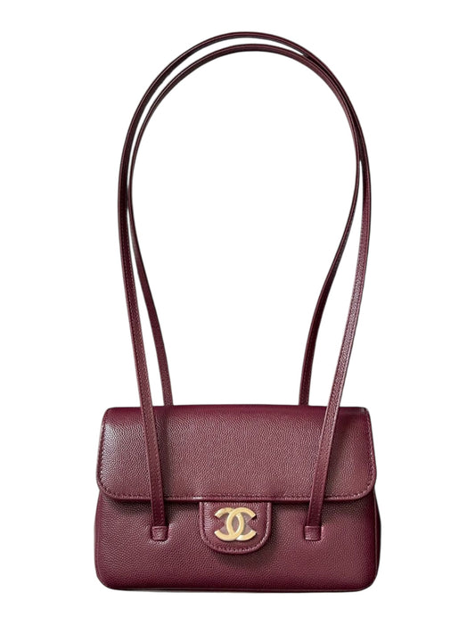 Chanel Preppy Coco Mini Burgundy Caviar AGHW