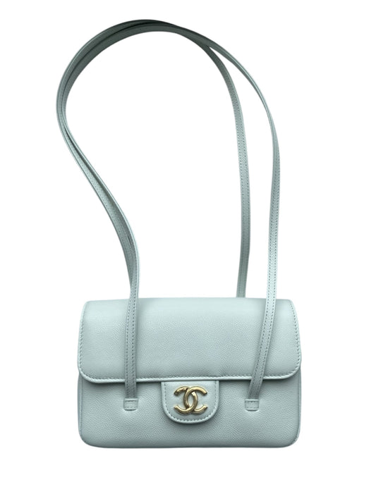 Chanel Preppy Coco Mini Light Blue Caviar AGHW