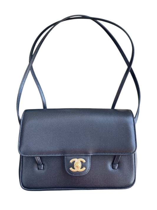 Chanel Preppy Small Black Caviar AGHW