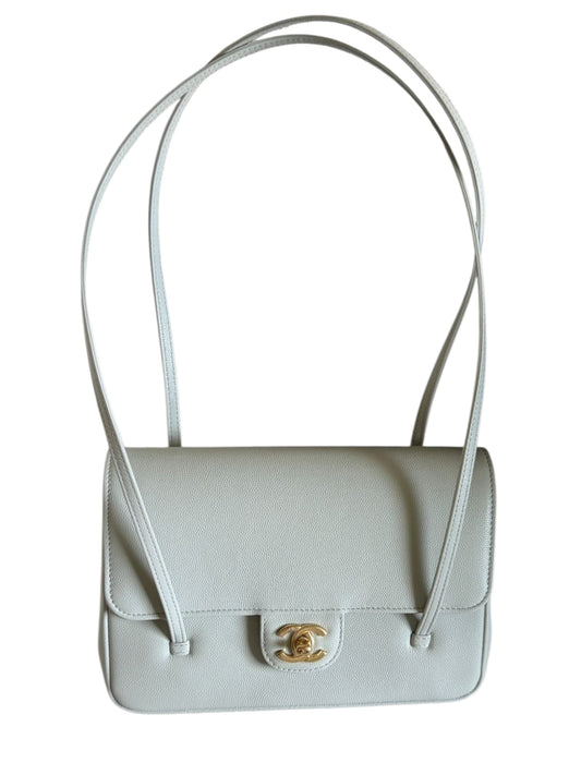 Chanel Preppy Small Light Blue Caviar AGHW