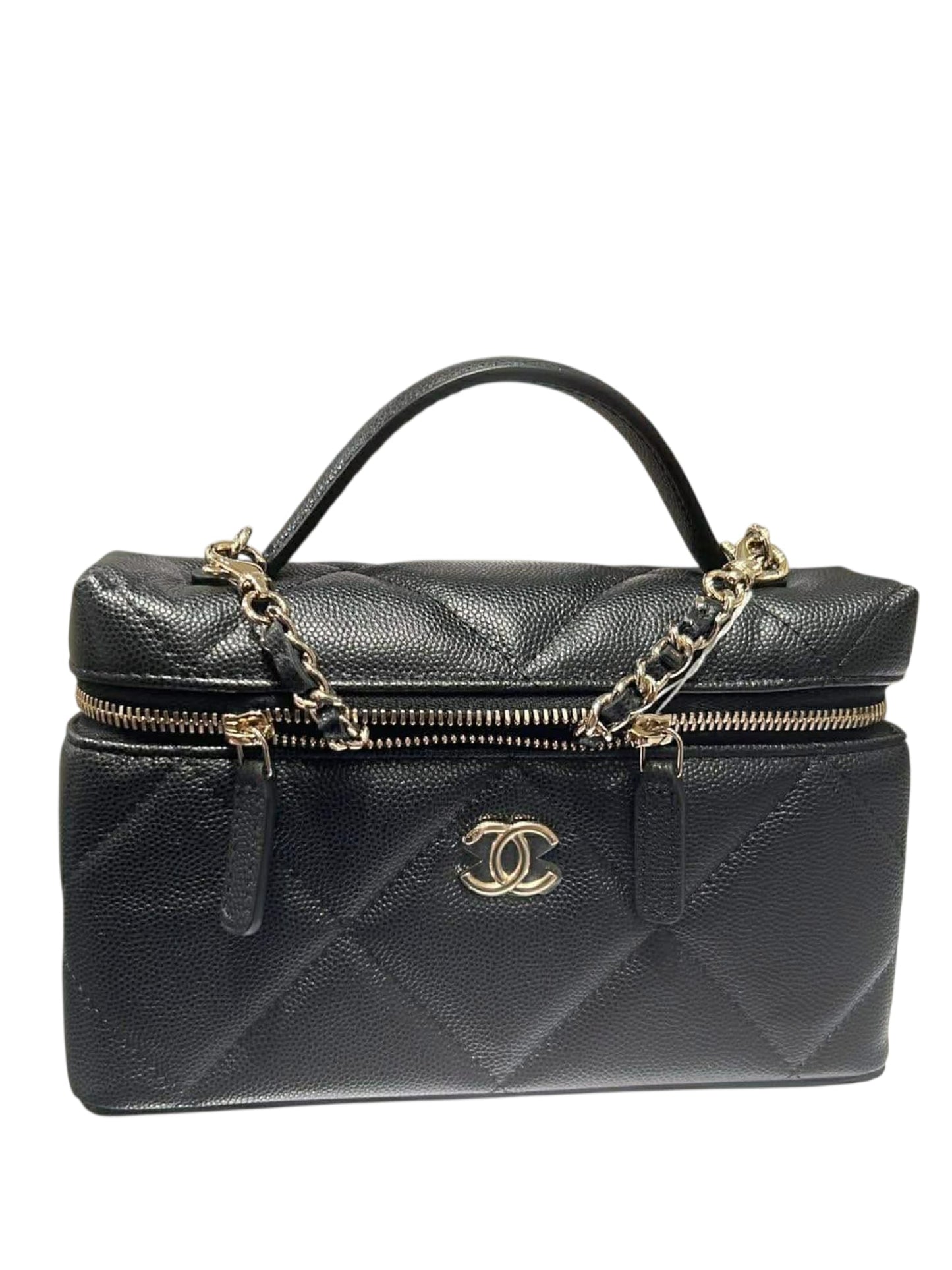 Chanel Vanity Handle Black Caviar LGHW