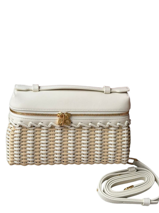 Loro Piana Extra Pocket L19 Wicker Malt Whisper White/Sun Gold Calfskin