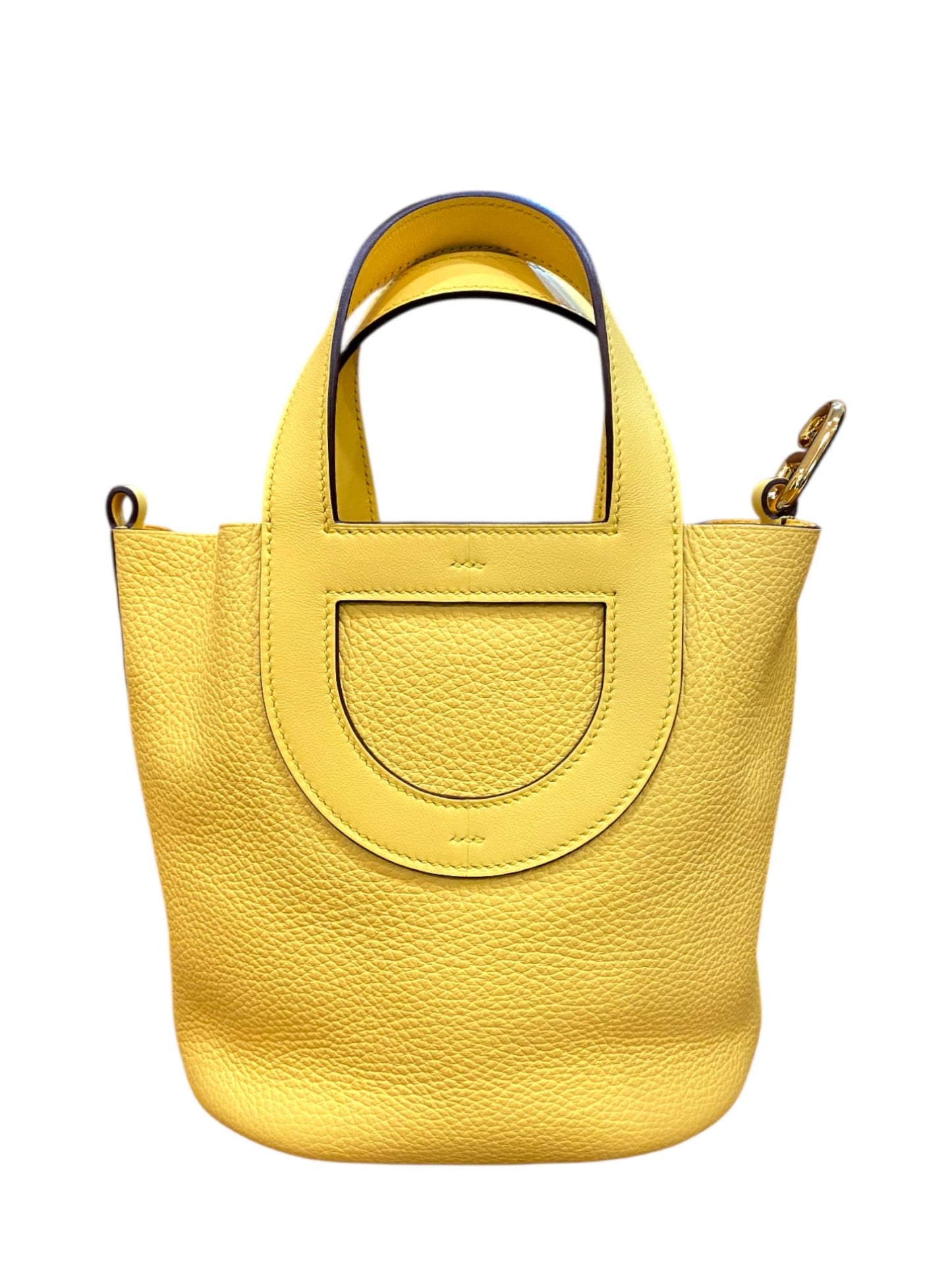 Hermes In The Loop 18 Jaune Mango Clemence GHW