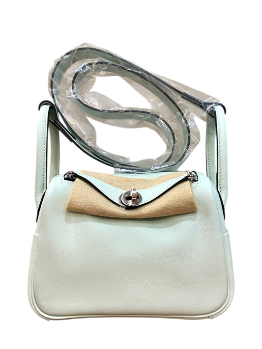 Hermes Lindy Mini II Vert Peppermint Swift PHW