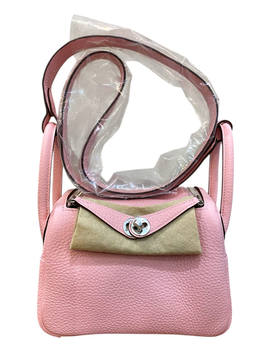 Hermes Lindy Mini II Rose Sakura Clemence PHW