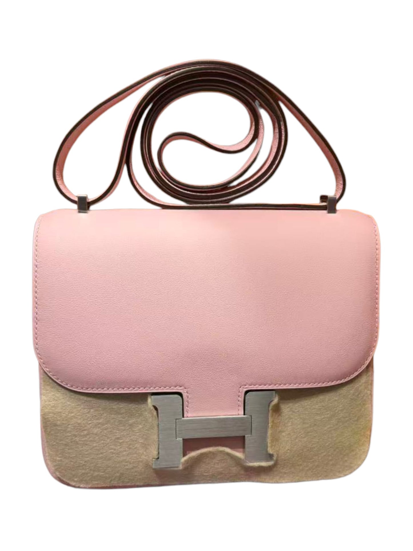 Hermes Constance 18 Rose Sakura Swift Brushed PHW