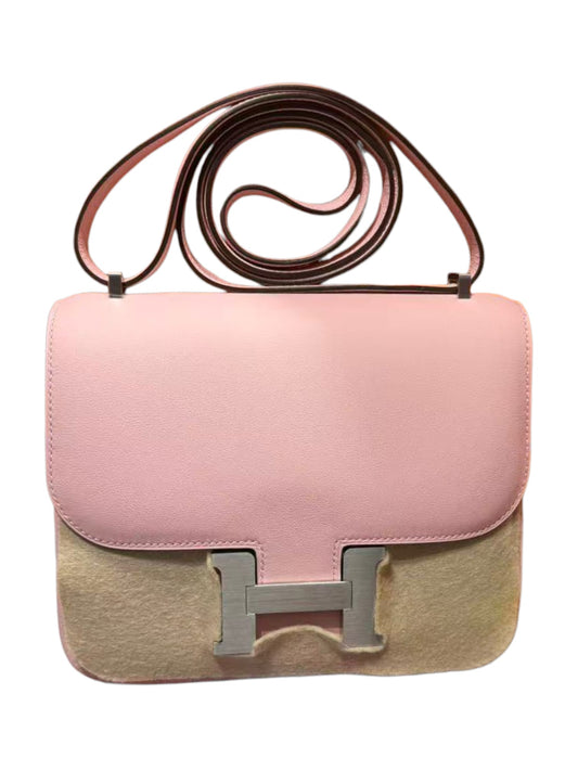 Hermes Constance 18 Rose Sakura Swift Brushed PHW