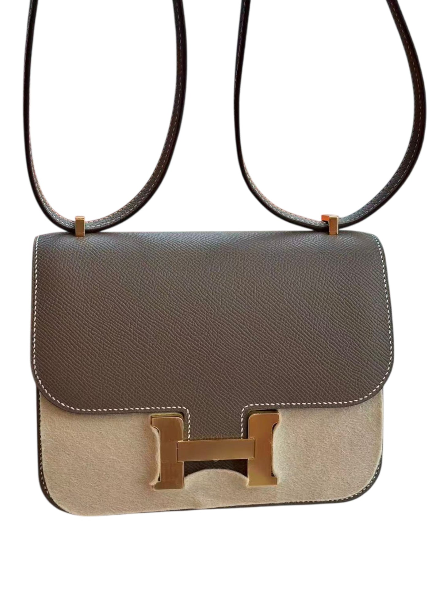 Hermes Constance 18 Etoupe Epsom GHW