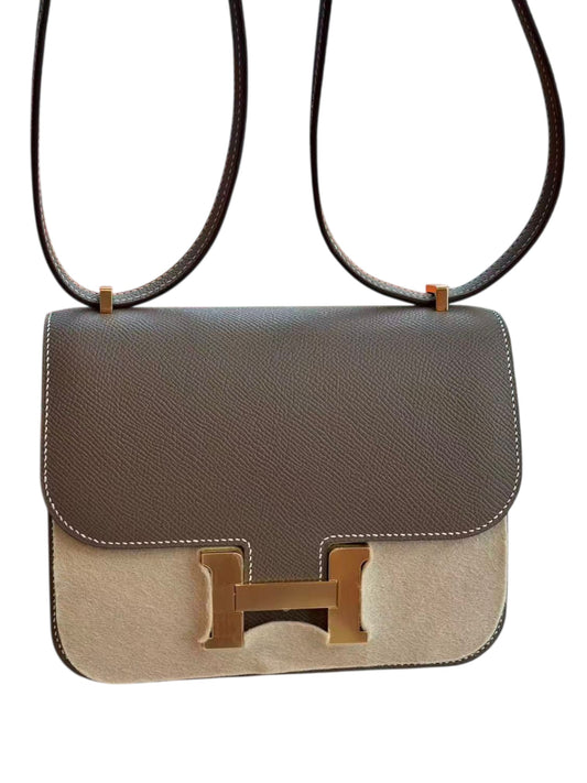 Hermes Constance 18 Etoupe Epsom GHW