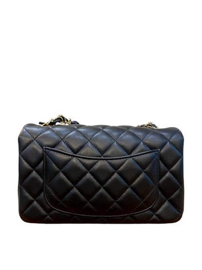 Chanel Mini Rectangular Black Lambskin LGHW