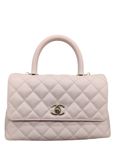 Chanel Coco Handle 9.5 Small Pink Caviar LGHW