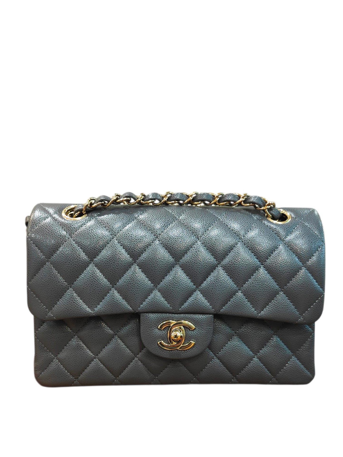 Chanel Classic Small Dark Grey Caviar LGHW