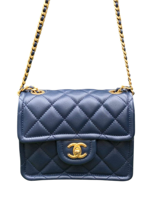 Chanel Flap Bag Mini Sweet Navy Caviar AGHW