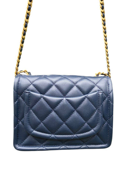 Chanel Flap Bag Mini Sweet Navy Caviar AGHW