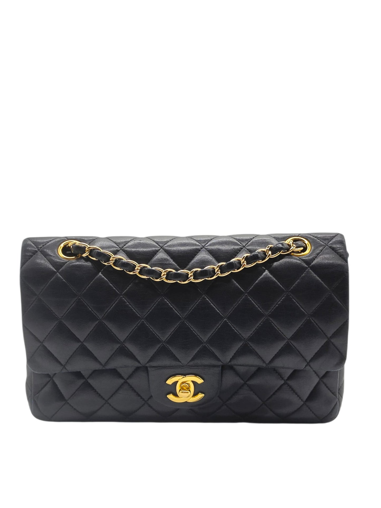 Chanel Classic Medium Black Lambskin GHW