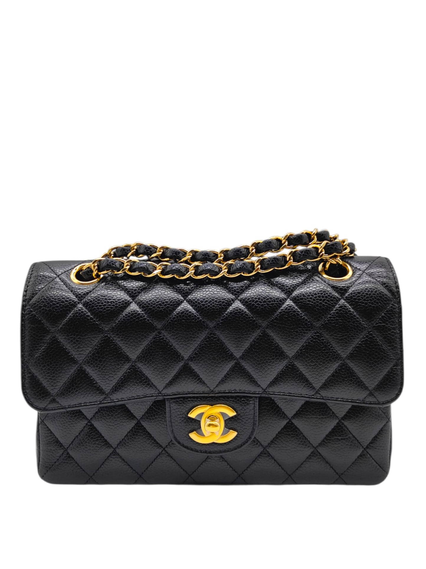 Chanel Classic Small Black Caviar GHW