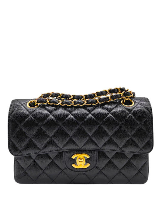 Chanel Classic Small Black Caviar GHW