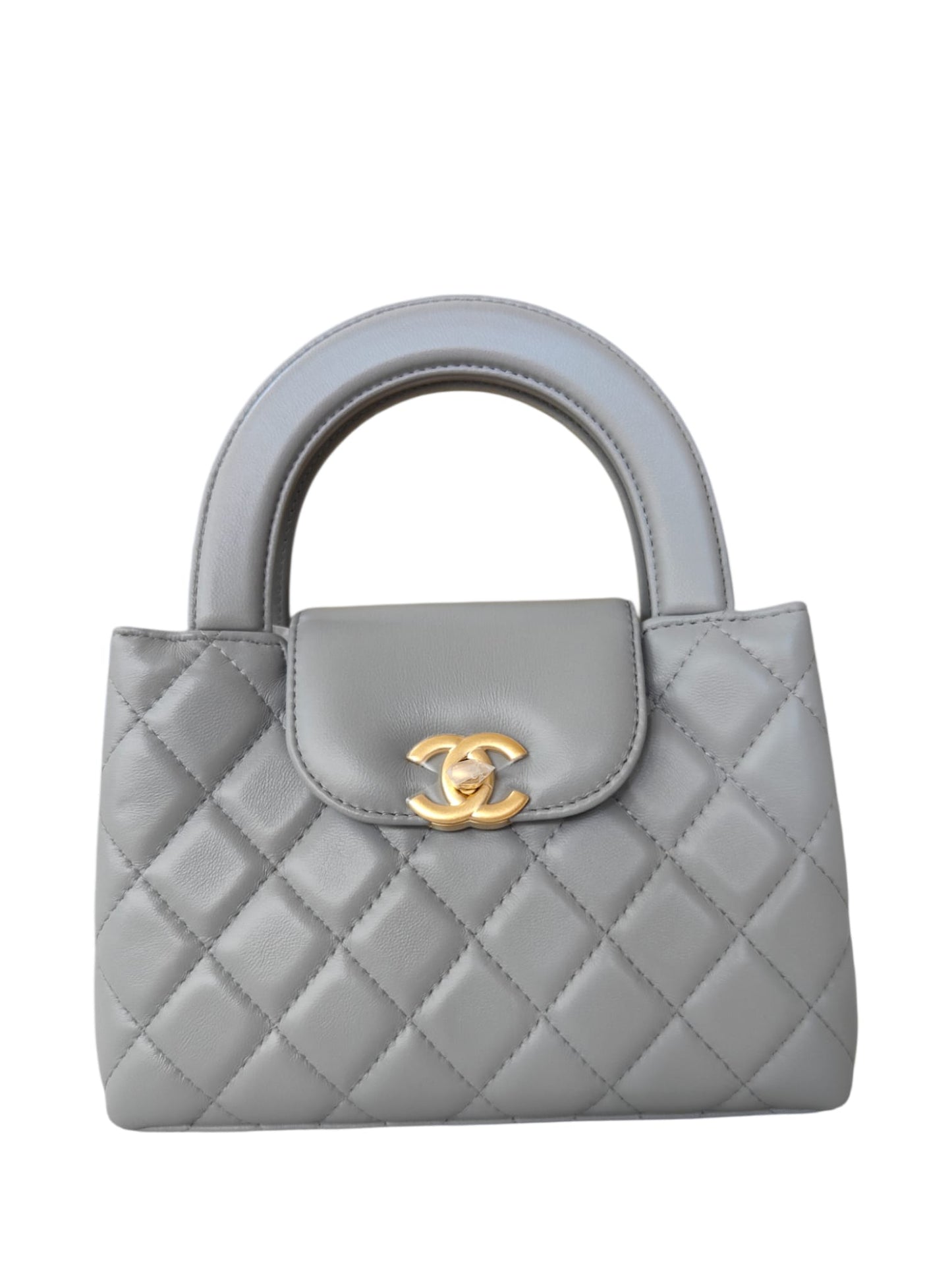 Chanel Kelly Mini Grey Lambskin AGHW