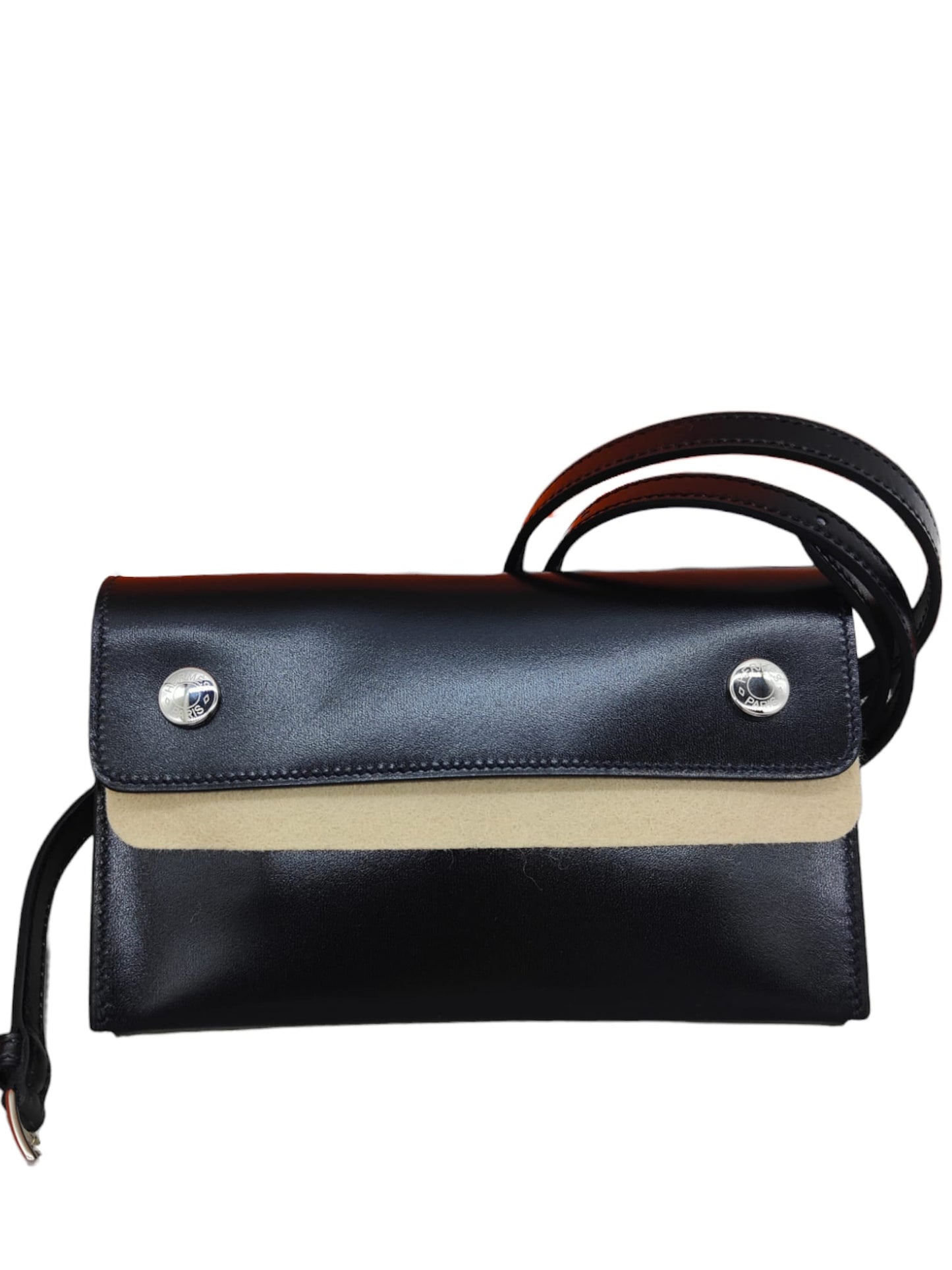 Hermes Snap Wallet Noir Box Calf PHW