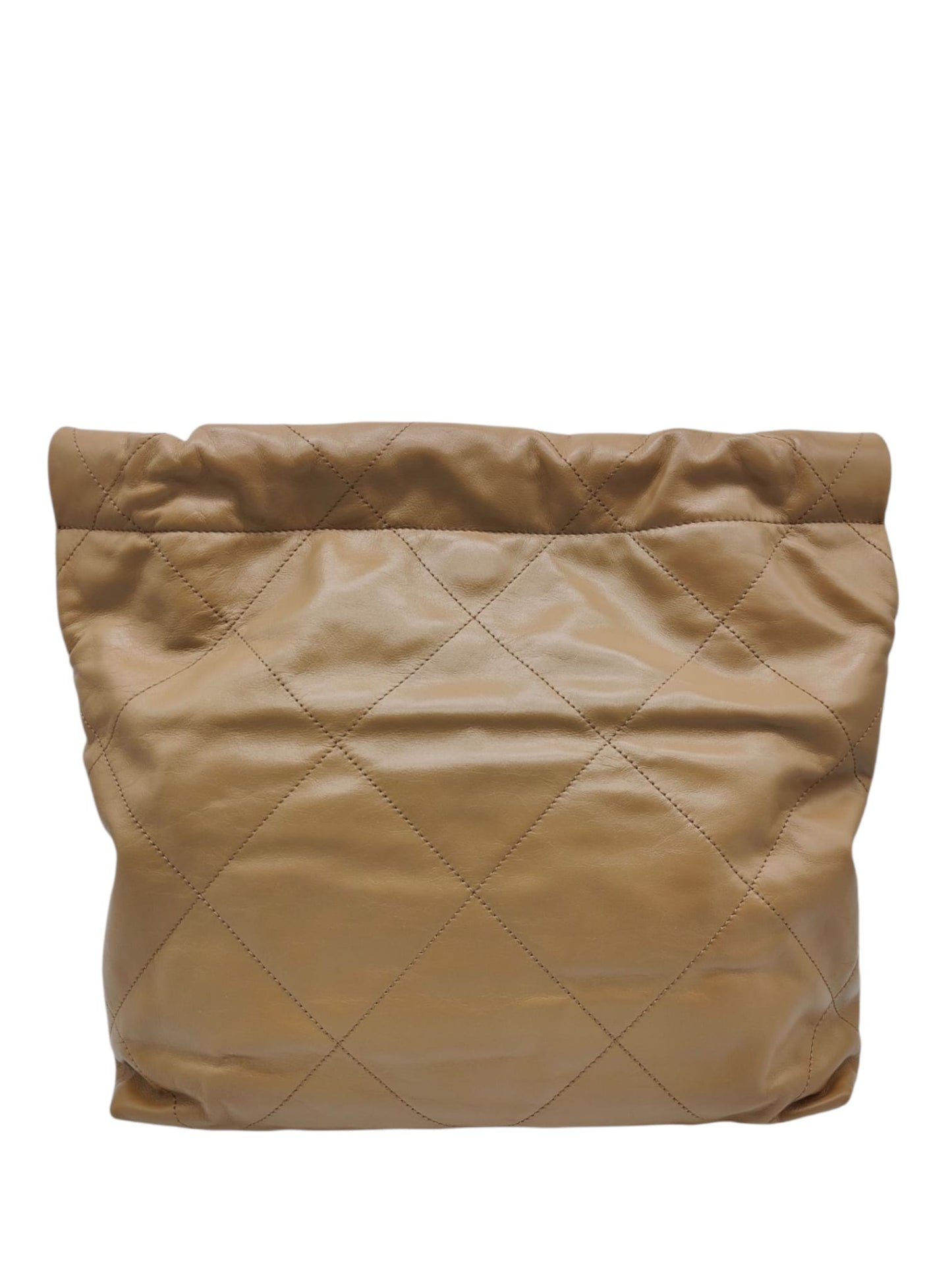 Chanel Hobo 22 Small Brown Calfskin SHW 22K