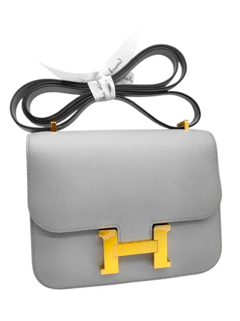 Hermes Constance 18 Blue Glacier Epsom GHW