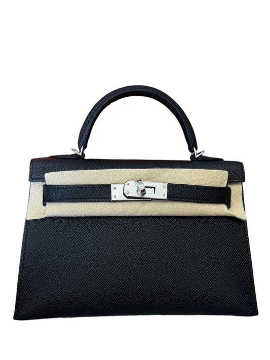 Hermes Kelly Sellier 20 Noir Epsom PHW